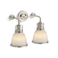 KOHLER K-32282-SC02-SNL Hauksbee Two-Light Bell Sconce In Polished Nickel