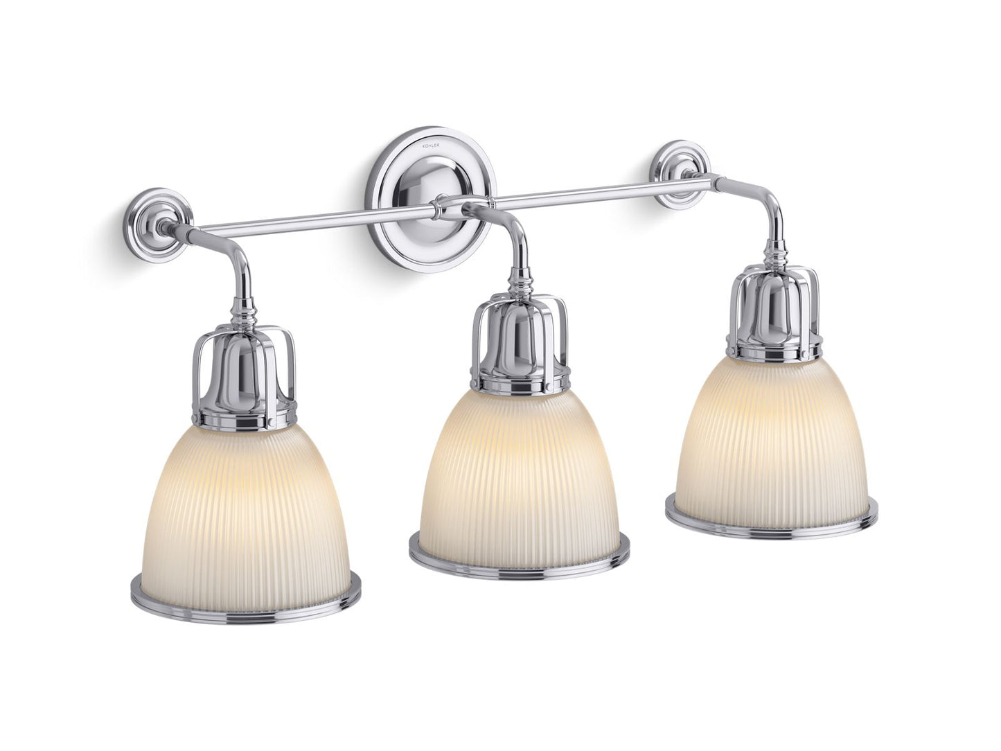 KOHLER K-32283-SC03-CPL Hauksbee Three-Light Bell Sconce In Polished Chrome