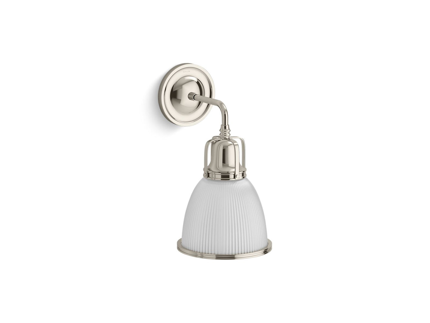 KOHLER K-32281-SC01-SNL Hauksbee One-Light Bell Sconce In Polished Nickel