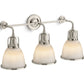 KOHLER K-32283-SC03-SNL Hauksbee Three-Light Bell Sconce In Polished Nickel