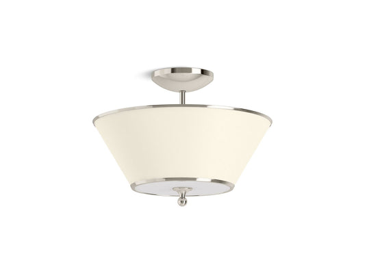 KOHLER K-27859-FM02-SNL Parohn 16" Flush-Mount In Polished Nickel