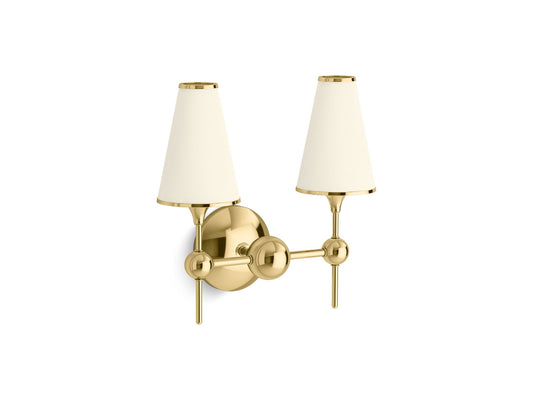 KOHLER K-27860-SC02-2PL Parohn Two-Light Sconce In Polished Brass