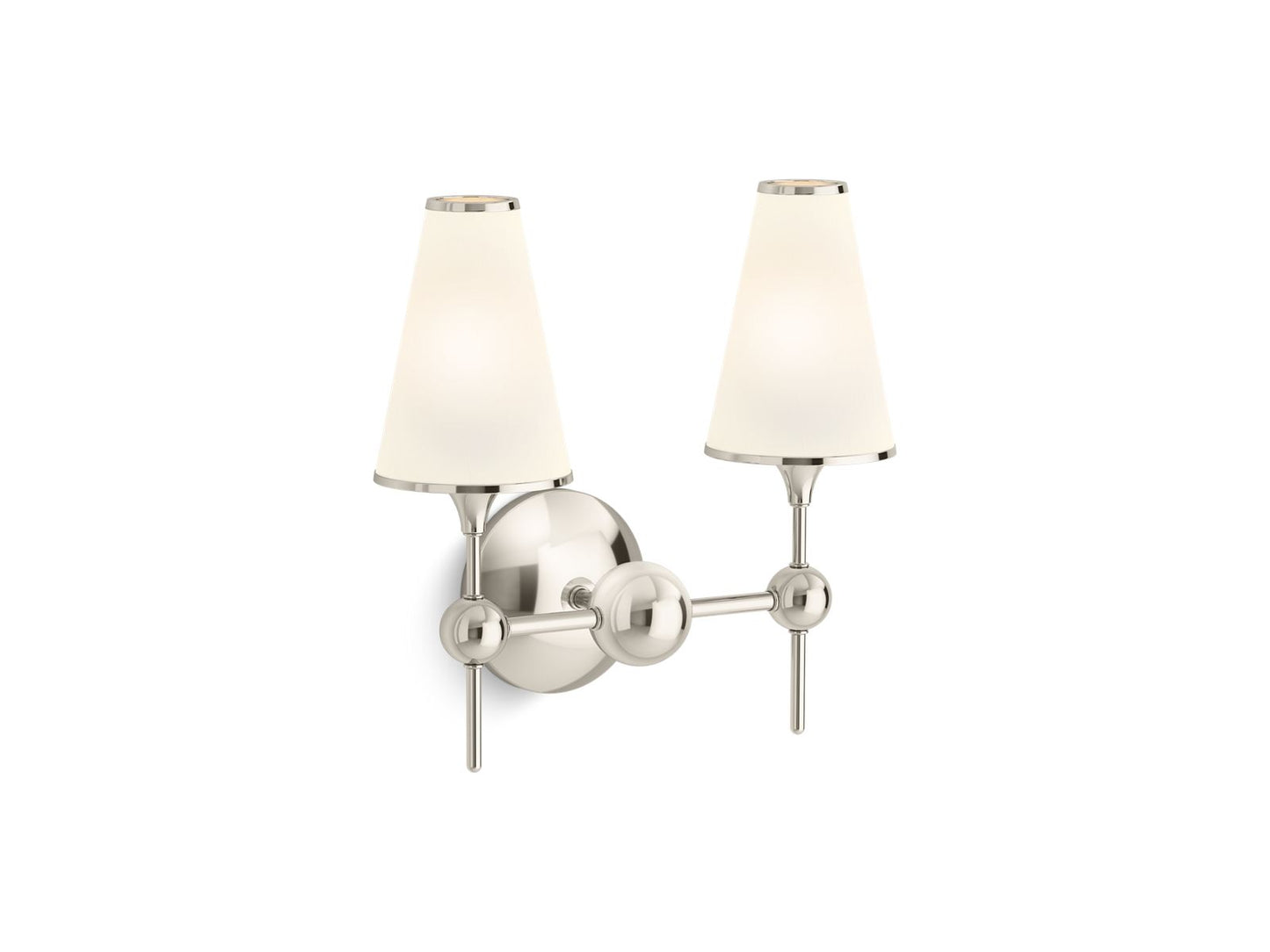 KOHLER K-27860-SC02-SNL Parohn Two-Light Sconce In Polished Nickel