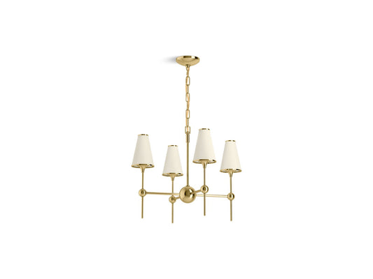 KOHLER K-27862-CH04-2PL Parohn 26" Chandelier In Polished Brass