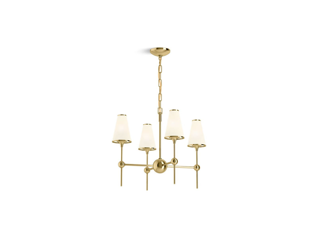 KOHLER K-27862-CH04-2PL Parohn 26" Chandelier In Polished Brass