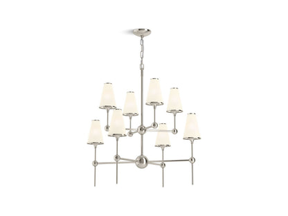 KOHLER K-27863-CH08-SNL Parohn 36" Chandelier In Polished Nickel