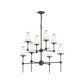 KOHLER K-27863-CH08-GNL Parohn 36" Chandelier In Gunmetal