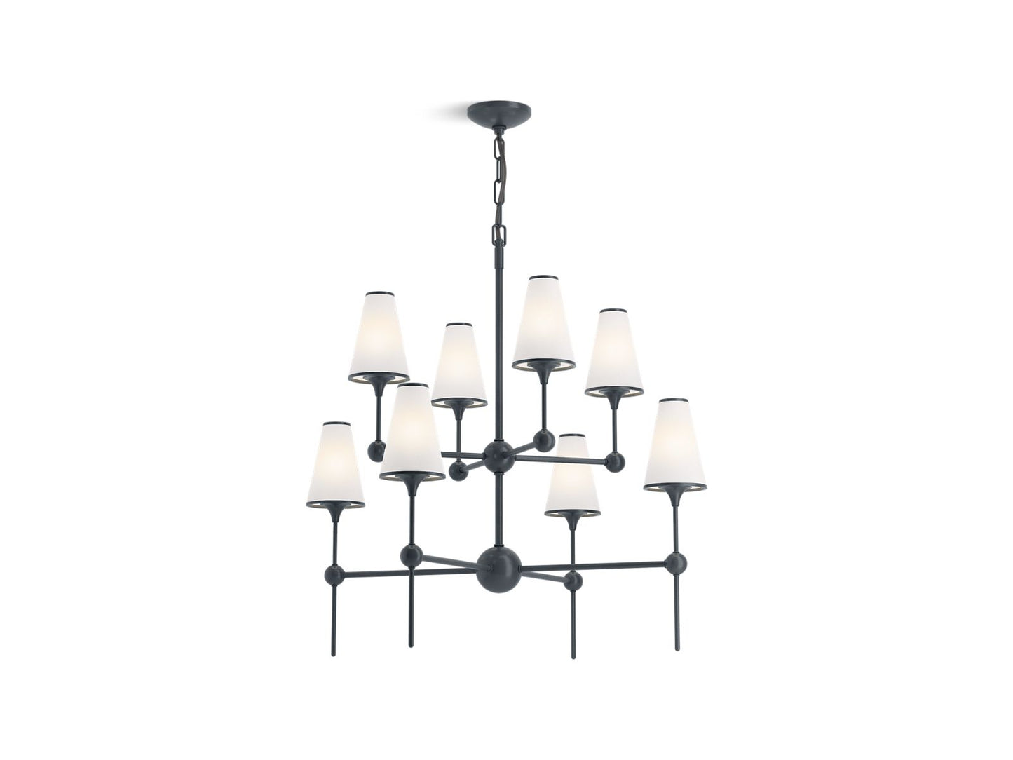 KOHLER K-27863-CH08-GNL Parohn 36" Chandelier In Gunmetal