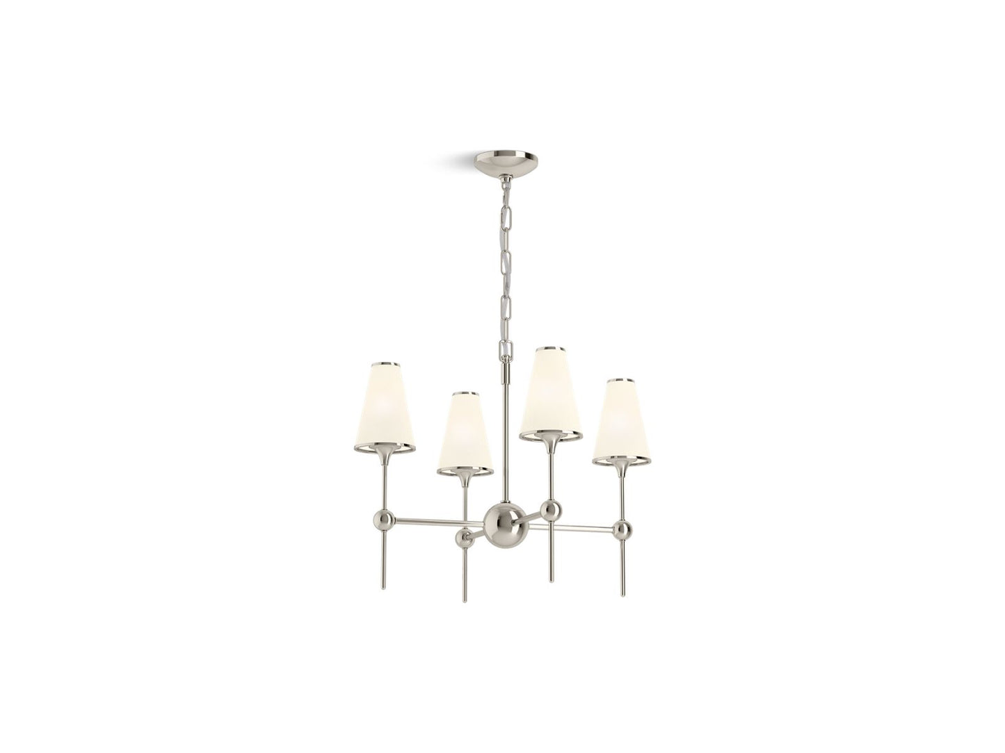 KOHLER K-27862-CH04-SNL Parohn 26" Chandelier In Polished Nickel
