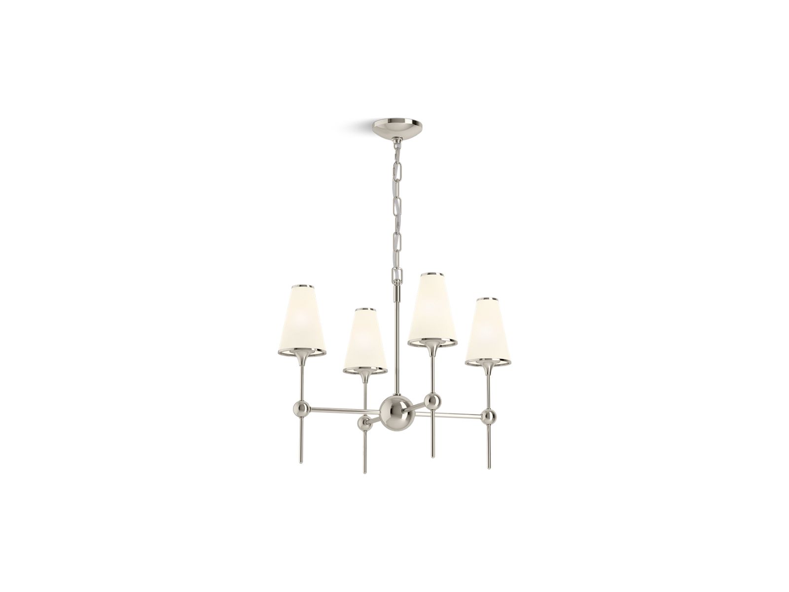KOHLER K-27862-CH04-SNL Parohn 26" Chandelier In Polished Nickel