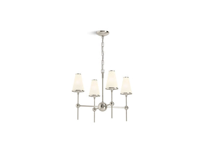KOHLER K-27862-CH04-SNL Parohn 26" Chandelier In Polished Nickel