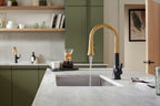 KOHLER K-23764-BL Tone Pull-Down Kitchen Sink Faucet With Three-Function Sprayhead - Matte Black
