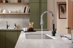 KOHLER K-23764-BL Tone Pull-Down Kitchen Sink Faucet With Three-Function Sprayhead - Matte Black