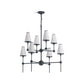 KOHLER K-27863-CH08-GNL Parohn 36" Chandelier In Gunmetal