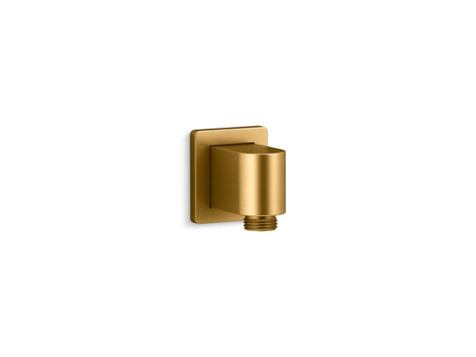 KOHLER K-98351-2MB Awaken Wall-Mount Supply Elbow With Check Valve In Vibrant Brushed Moderne Brass