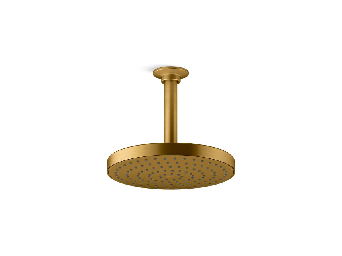 KOHLER K-76464-Y-2MB Awaken 8" Single-Function Rainhead, 2.5 Gpm - Vibrant Brushed Moderne Brass