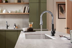 KOHLER K-23764-BL Tone Pull-Down Kitchen Sink Faucet With Three-Function Sprayhead - Matte Black