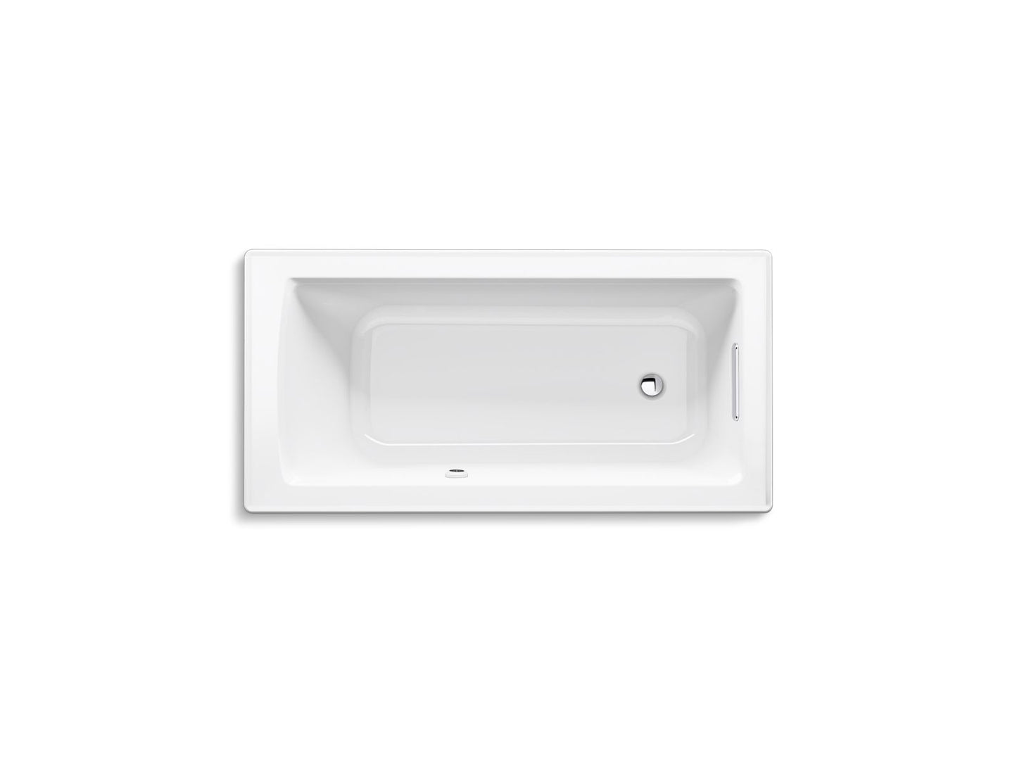 KOHLER K-1946-W1-0 Archer 60" X 30" Drop-In Bath With Bask Heated Surface In White