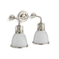 KOHLER K-32282-SC02-SNL Hauksbee Two-Light Bell Sconce In Polished Nickel