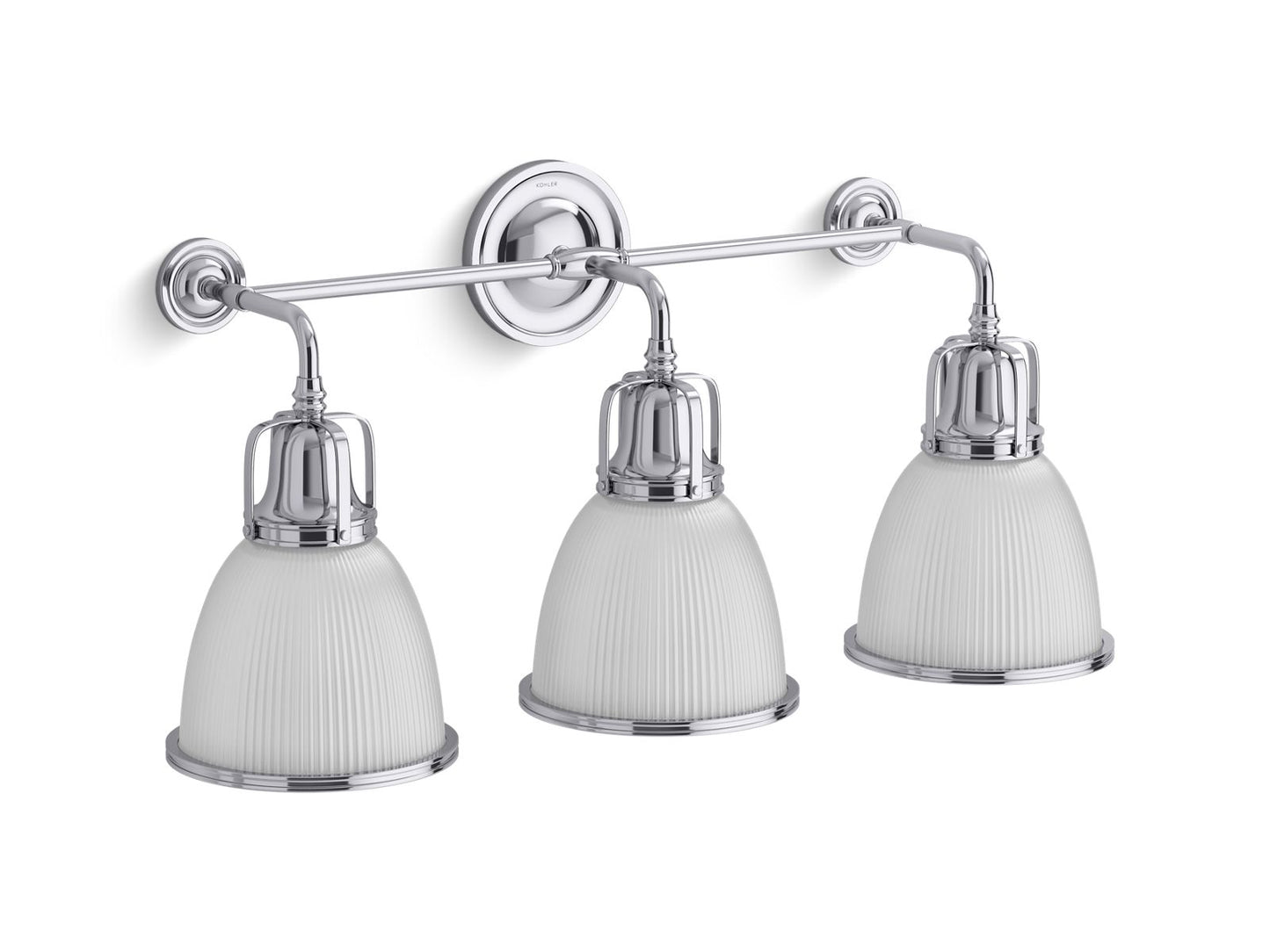 KOHLER K-32283-SC03-CPL Hauksbee Three-Light Bell Sconce In Polished Chrome