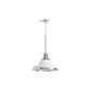 KOHLER K-32290-PE03-WCL Hauksbee 18" Pendant In White with Chrome Trim