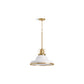 KOHLER K-32290-PE03-WGL Hauksbee 18" Pendant In White with Gold Trim