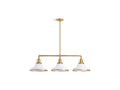 KOHLER K-32292-CH03-WGL Hauksbee 42" Linear Chandelier In White with Gold Trim