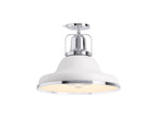 KOHLER K-32294-SF03-WCL Hauksbee 18" Semi-Flush In White with Chrome Trim