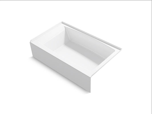 KOHLER K-26107-RA-0 Entity 60" X 36" Alcove Bath With Right Drain In White