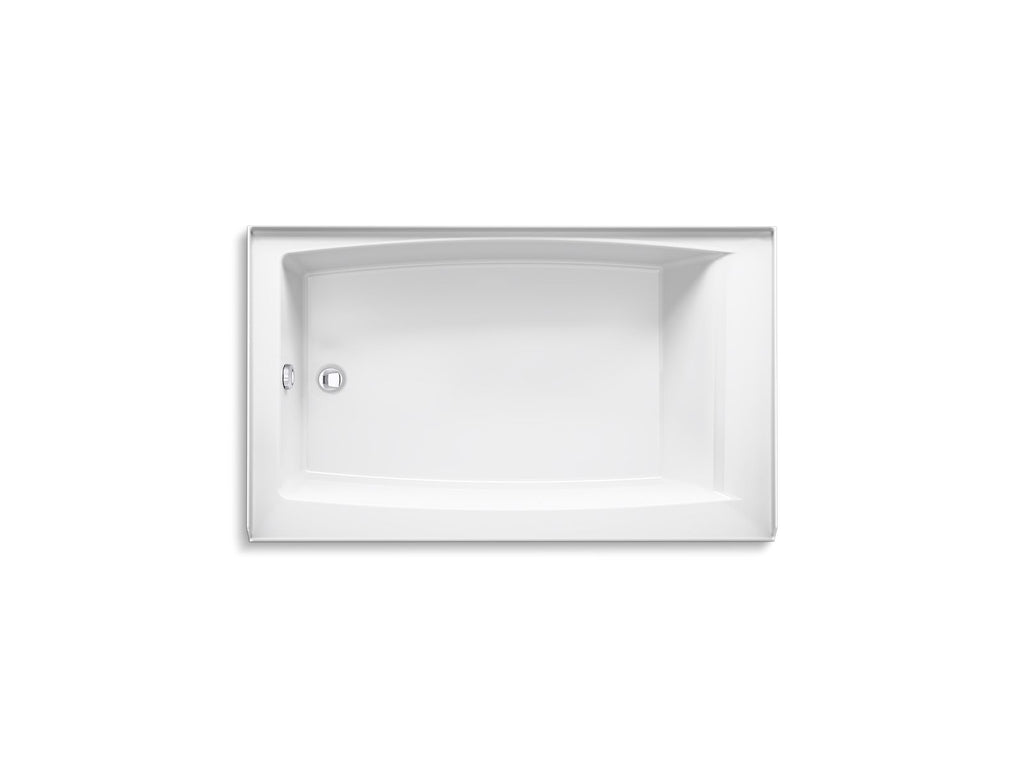 KOHLER K-26107-LA-0 Entity 60" X 36" Alcove Bath With Left Drain - White