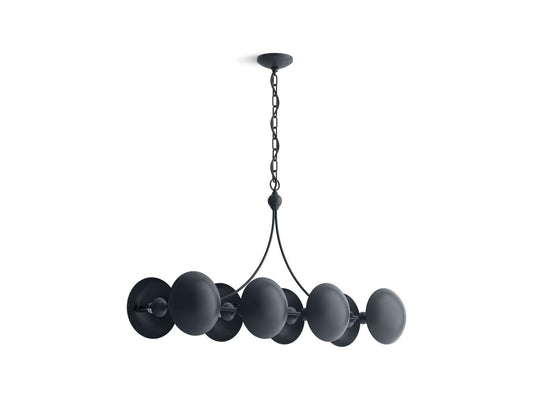 KOHLER K-27949-CH08-GNL Vorleigh 44" Linear Chandelier In Gunmetal