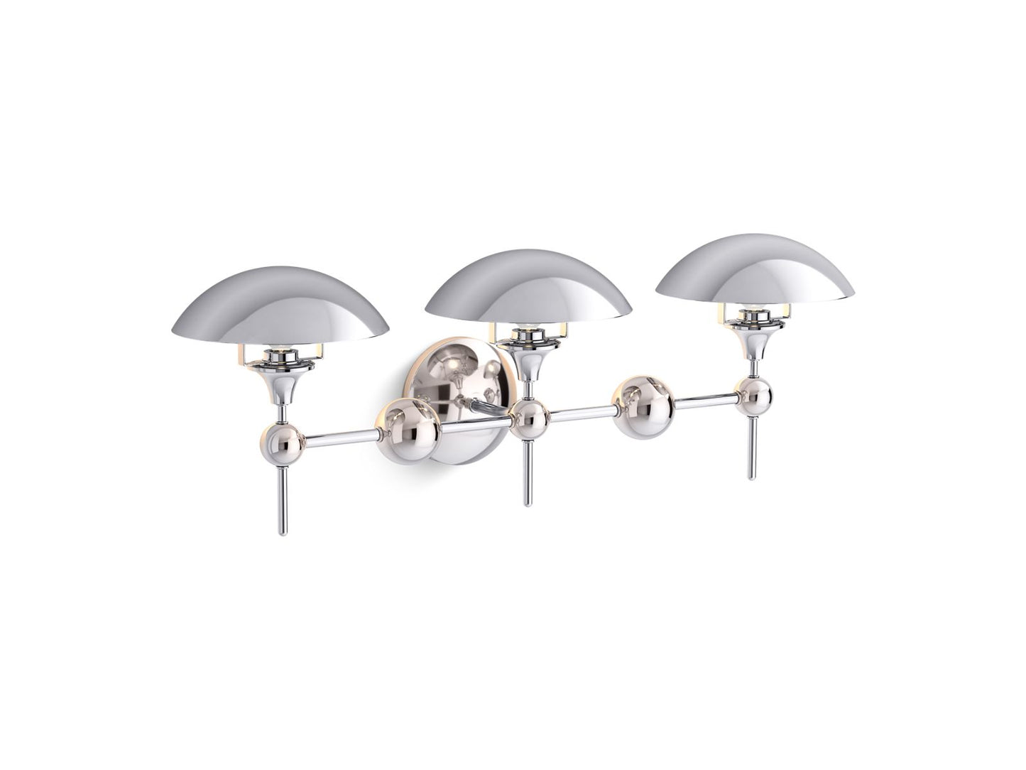 KOHLER K-27946-SC03-CPL Vorleigh Three-Light Sconce In Polished Chrome