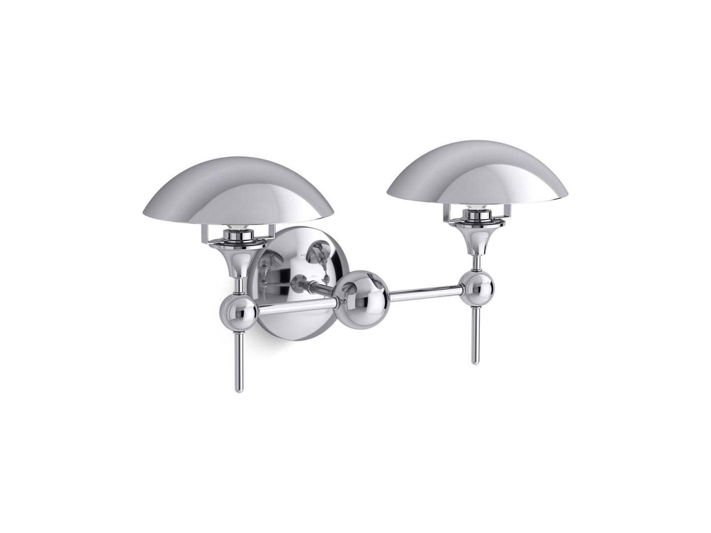 KOHLER K-27945-SC02-CPL Vorleigh Two-Light Sconce In Polished Chrome