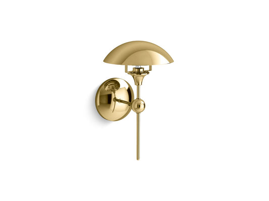 KOHLER K-27944-SC01-2PL Vorleigh One-Light Sconce In Polished Brass