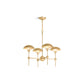 KOHLER K-27950-CH04-2GL Vorleigh 30" Chandelier In Brushed Moderne Brass