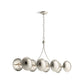 KOHLER K-27949-CH08-SNL Vorleigh 44" Linear Chandelier In Polished Nickel