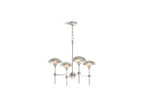 KOHLER K-27950-CH04-SNL Vorleigh 30" Chandelier In Polished Nickel
