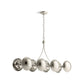 KOHLER K-27949-CH08-SNL Vorleigh 44" Linear Chandelier In Polished Nickel