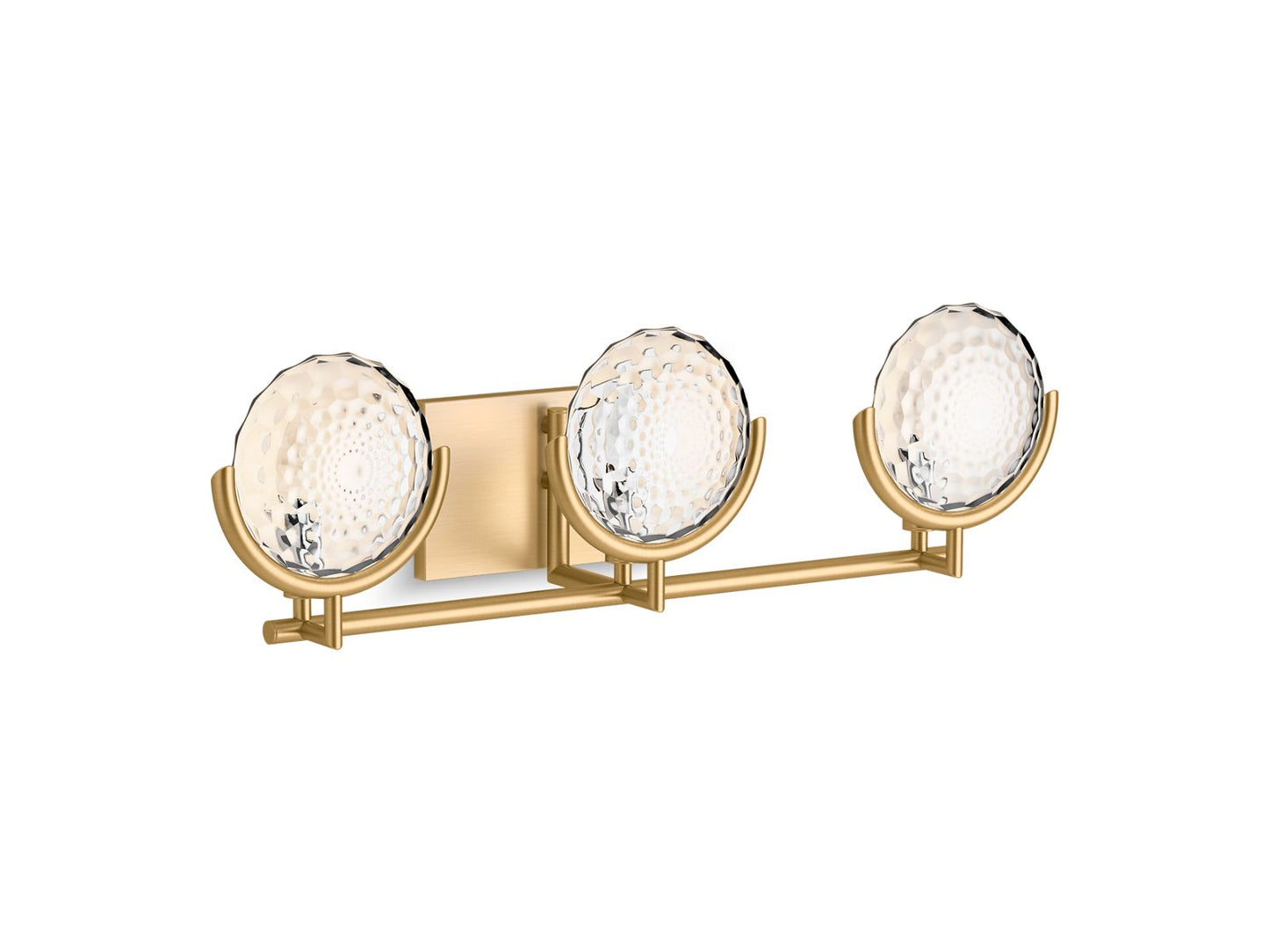 KOHLER K-29377-SC03B-2GL Arendela Three-Light Sconce In Brushed Moderne Brass