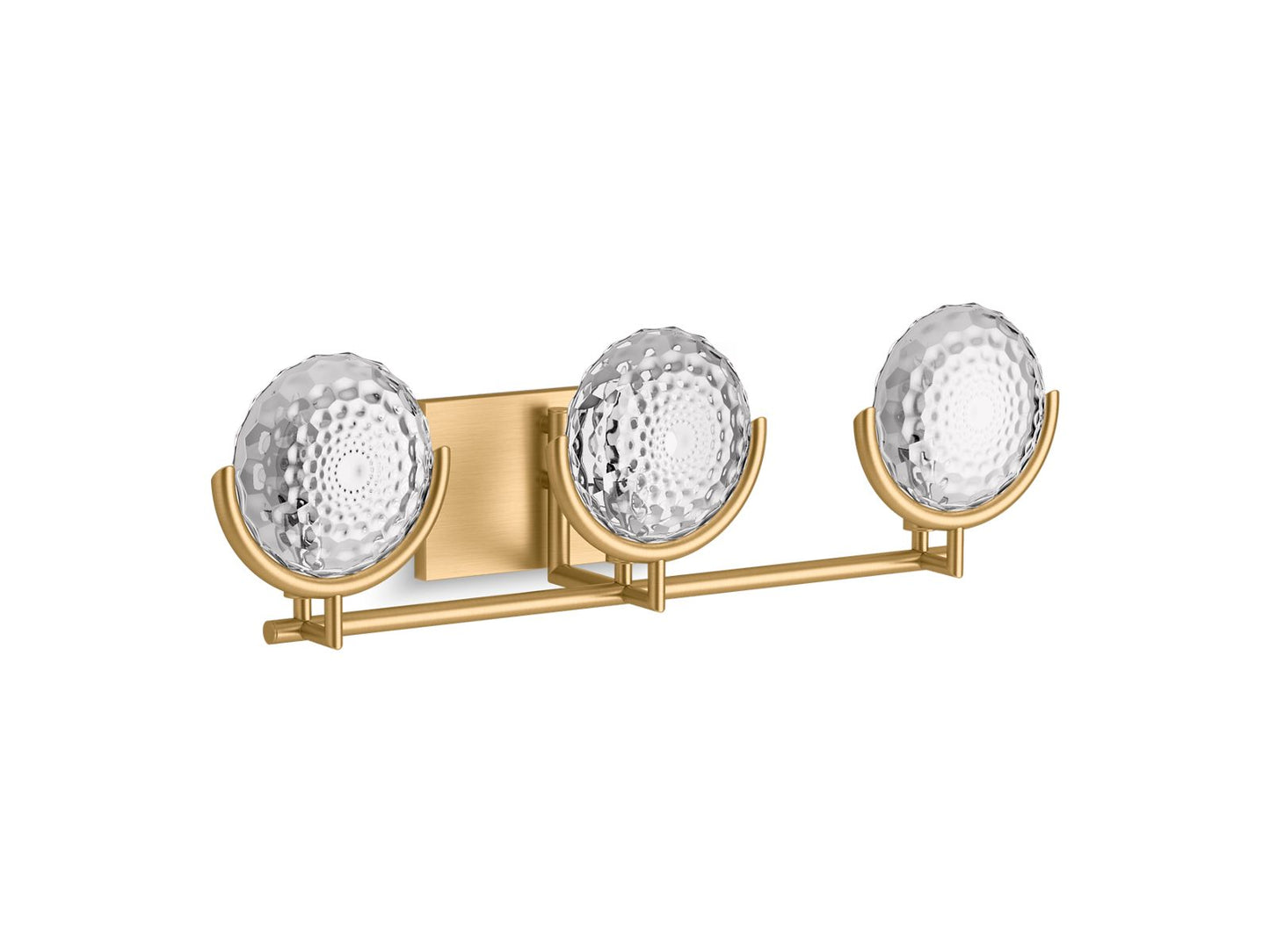 KOHLER K-29377-SC03B-2GL Arendela Three-Light Sconce In Brushed Moderne Brass