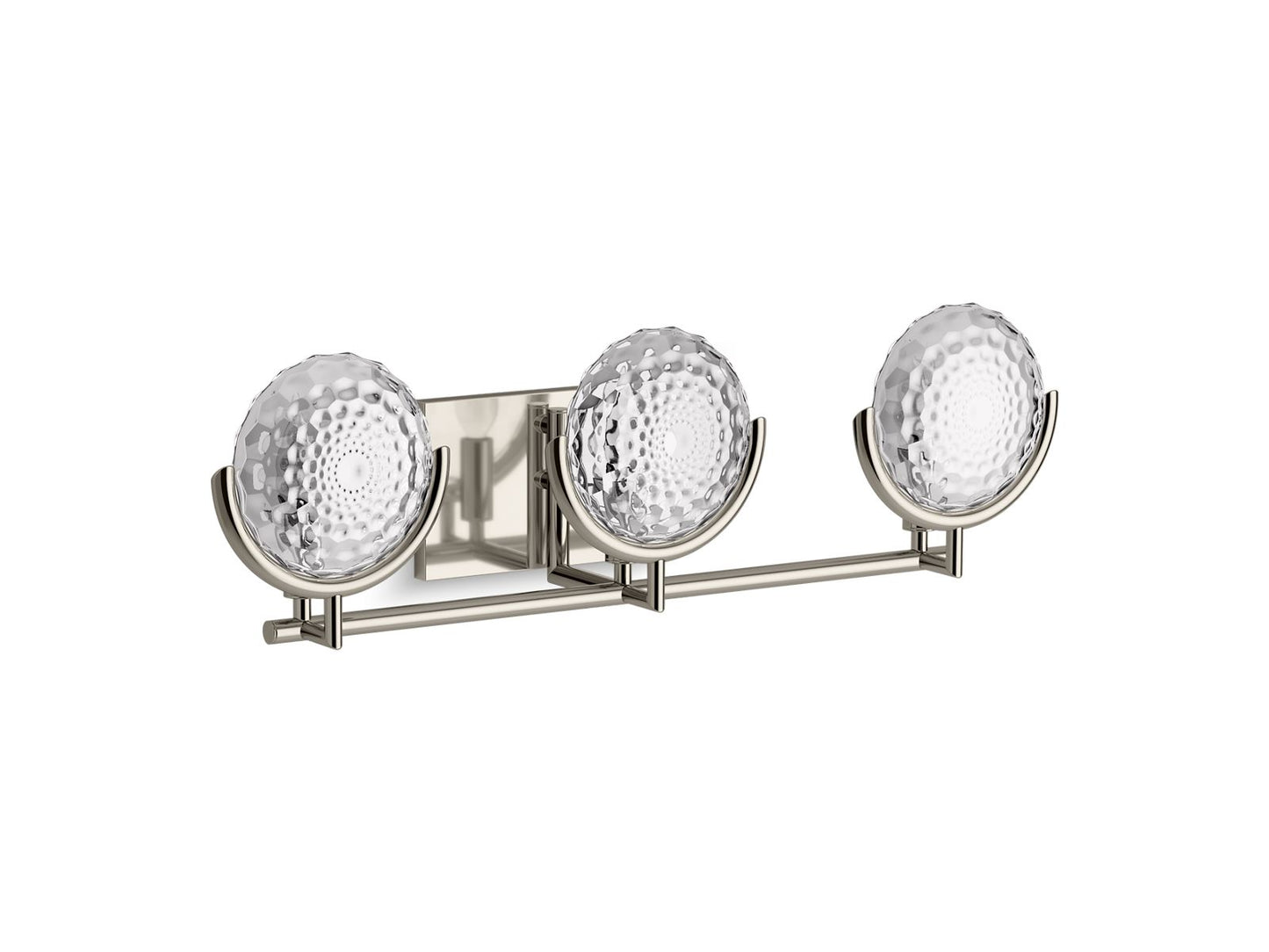 KOHLER K-29377-SC03B-SNL Arendela Three-Light Sconce In Polished Nickel