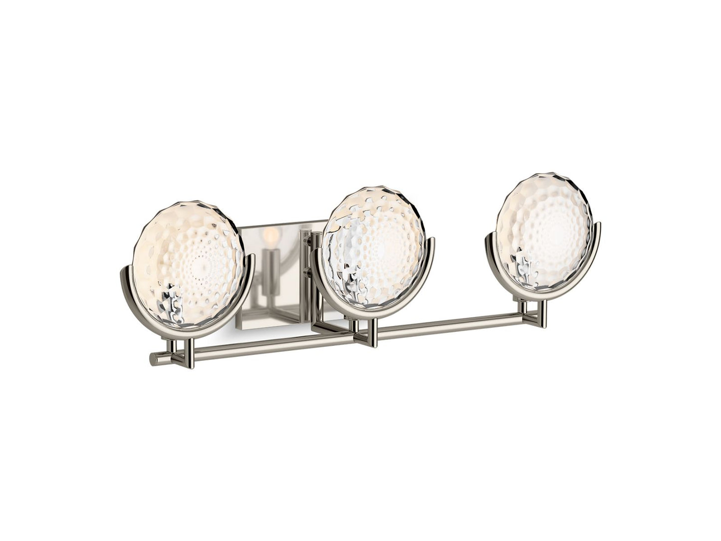 KOHLER K-29377-SC03B-SNL Arendela Three-Light Sconce In Polished Nickel