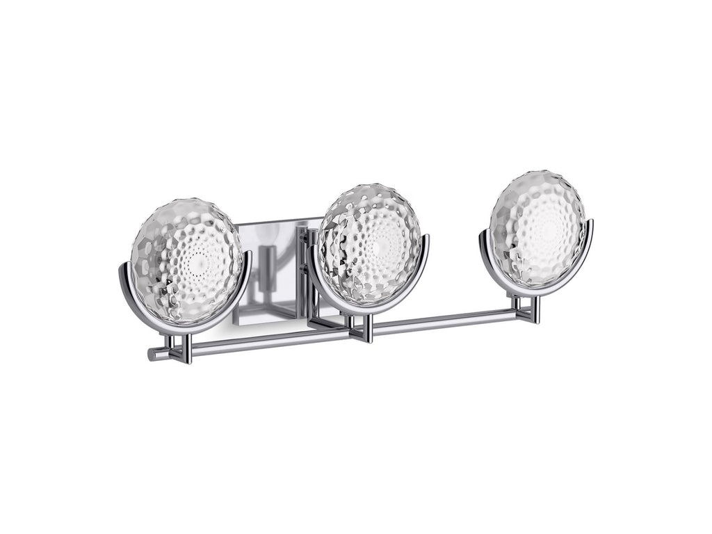 KOHLER K-29377-SC03B-CPL Arendela Three-Light Sconce In Polished Chrome