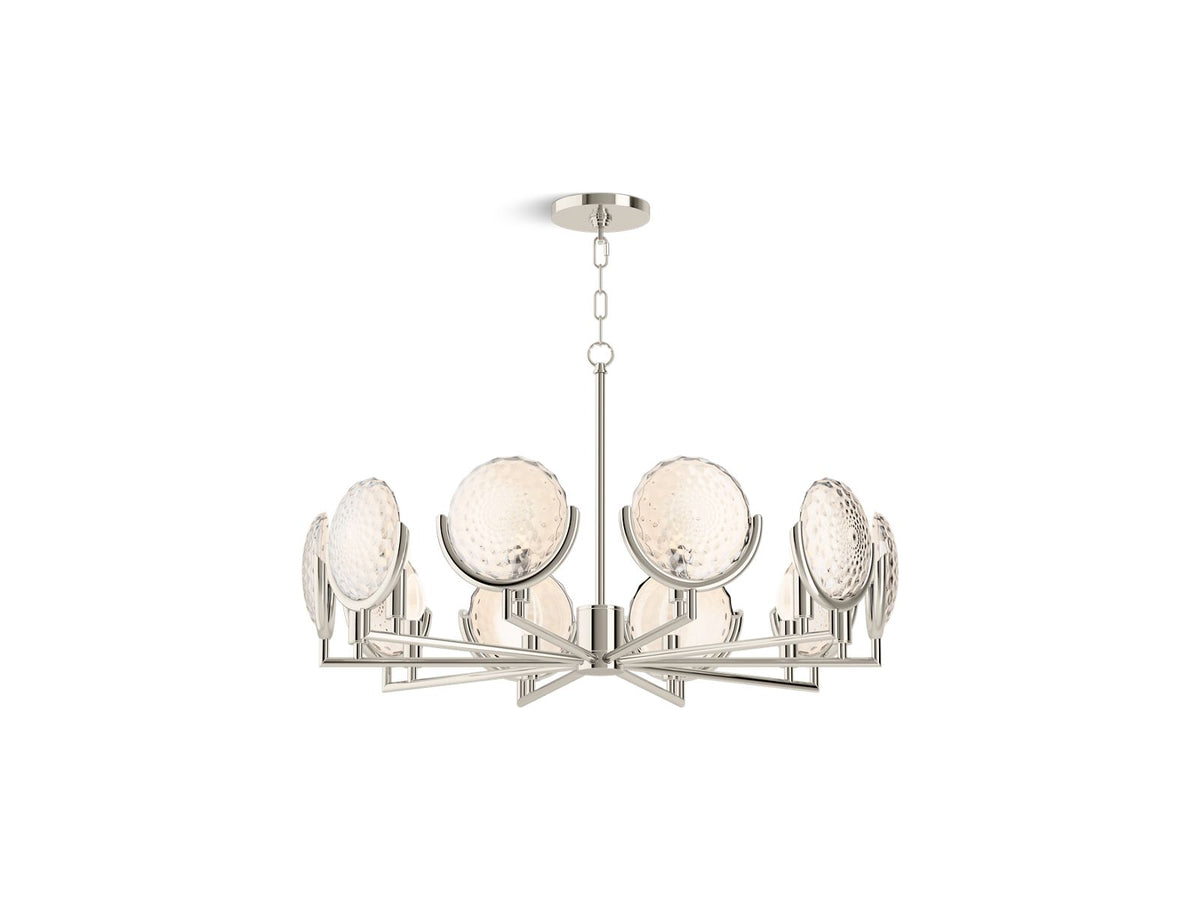 KOHLER K-29380-CH10B-SNL Arendela 29-1/2" Chandelier In Polished Nickel