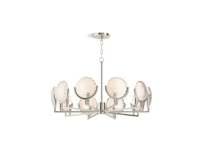 KOHLER K-29380-CH10B-SNL Arendela 29-1/2" Chandelier In Polished Nickel