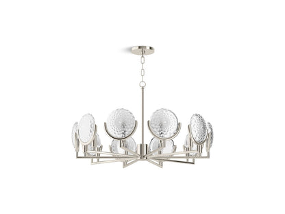 KOHLER K-29380-CH10B-SNL Arendela 29-1/2" Chandelier In Polished Nickel