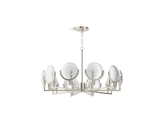 KOHLER K-29380-CH10B-SNL Arendela 29-1/2" Chandelier In Polished Nickel
