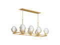 KOHLER K-29382-CH08B-2GL Arendela 38" Linear Chandelier In Brushed Moderne Brass