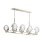 KOHLER K-29382-CH08B-SNL Arendela 38" Linear Chandelier In Polished Nickel