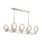 KOHLER K-29382-CH08B-SNL Arendela 38" Linear Chandelier In Polished Nickel